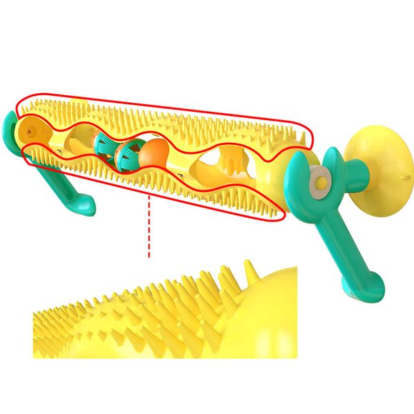 Deteaser de juguete para gatos para su propio juego, pelota de seguimiento, ventosa autoalta, mesa giratoria, estante de escalada para gatos, juego de dientes para pulir la cara, suministros para mascotas