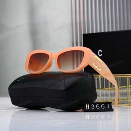 Nouvelles lunettes de soleil CC Designer de mode Ch Lunettes de soleil Rétro Fashion Top Conduite en plein air Protection UV Mode Jambe pour femmes Hommes lunettes de soleil avec boîte 3Z2T