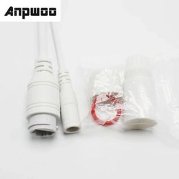 Nuevo CCTV Poe IP Network Camera de cámara PCB Video Cable de alimentación Cable de alimentación con 70 cm de largo, conectores RJ45 femeninos con Terminlas, cable impermeable para cable impermeable RJ45