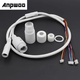 Nuevo CCTV Poe IP Network Camera de cámara PCB Video Cable de alimentación Cable de alimentación con 65 cm de largo, conectores femeninos RJ45 con Terminlas, cable impermeable para cable RJ45 impermeable RJ45