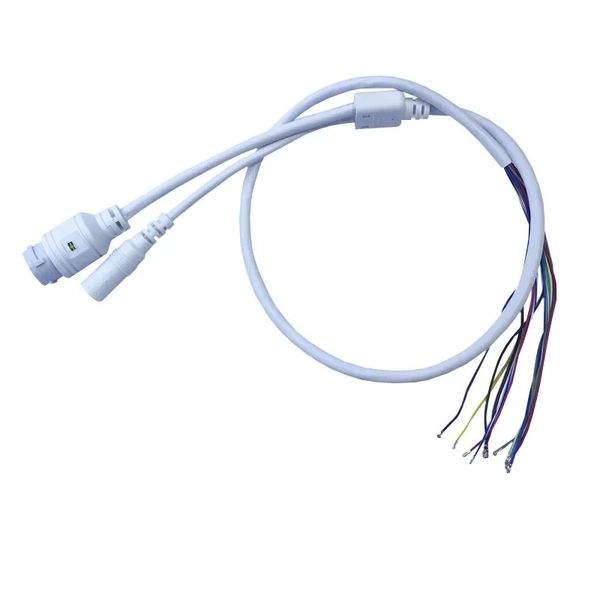 Nuevo CCTV POE IP Network Camera de cámara PCB Video Cable de alimentación de 60 cm RJ45 Conector femenino con Terminlas para el cable del conector RJ45 para CCTV IP