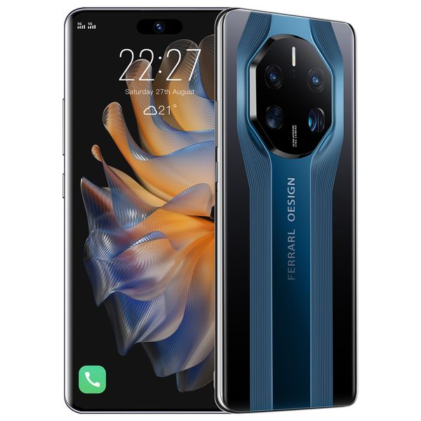 Nouveaux téléphones portables 7.2 écran HD Face ID Mate50 RS 5G réseau 256G 512G 1T vente en gros téléphone portable