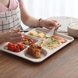 Nieuwe keramische verdelende dinerbord ontbijtfruitbakje wit porselein restaurant huis verdeeld eten gerechten volwassen servies 1.voor keramisch verdelende bord
