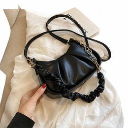 Nouvelle chaîne Lady Sacs à main et sacs à main de haute qualité Femme épaule Bandoulière Sacs froncés Designer de luxe Femmes Menger Sac A Main N7M8 #