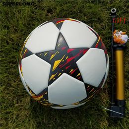 Nuevo balón de fútbol oficial de la Liga de Campeones tamaño 5 balón de fútbol de entrenamiento de partido profesional balón antideslizante PU sin costuras soccer241e