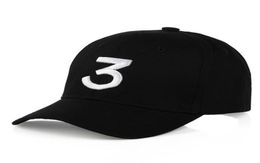 New Chance The Rapper 3 Dad Hat Casquette de baseball réglable Strapback NOIR Baseball Caps7629931