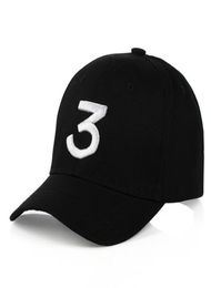 Nieuwe kans De rapper 3 Dad Hat Baseball Cap Instelbare stoelback Black Baseball Caps8509322