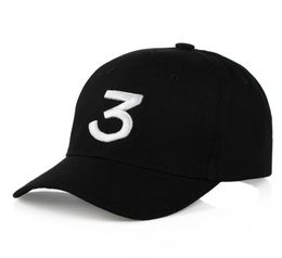 Nieuwe kans de rapper 3 Dad Hat Baseball Cap verstelbare stortback Black Baseball Caps9221428