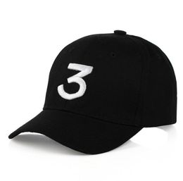 New Chance The Rapper 3 Dad Hat Casquette de baseball réglable Strapback NOIR Baseball Caps5628785