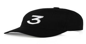 Nieuwe Chance The Rapper 3 Dad Hat-baseballpet Verstelbare strapback ZWARTE baseballpetten2460032