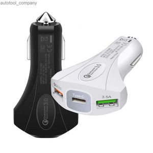 Allume-cigare de voiture rapide 3,5 a, adaptateur de prise QC 3.0, double Port USB, Charge rapide, accessoire de voiture pour téléphone DVR MP3, nouvelle Charge