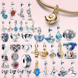 Breloque d'été en perles de Murano, pendentif poulpe, Donald, adapté au Bracelet Original pour femmes, bijoux en forme de cœur, cadeau, nouvelle collection