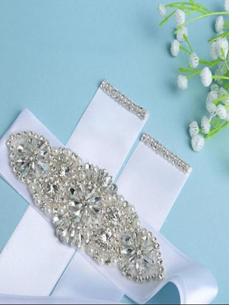 Nouvelle charmante ceinture de mariée avec cristaux perles ceinture de mariage accessoires faits à la main robes de mariée de demoiselle d'honneur sur mesure Lovely5828758