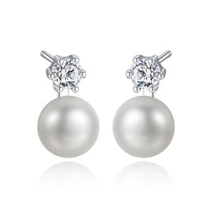 Nouveau charmant perle Zircon s925 argent boucles d'oreilles bijoux mode coréenne femmes exquis luxe boucles d'oreilles saint valentin cadeau