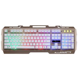 NUEVO Chasing Leopard G700USB Manipulador de teclado con cable iluminado Sensación de botón suspendido Teclado para juegos