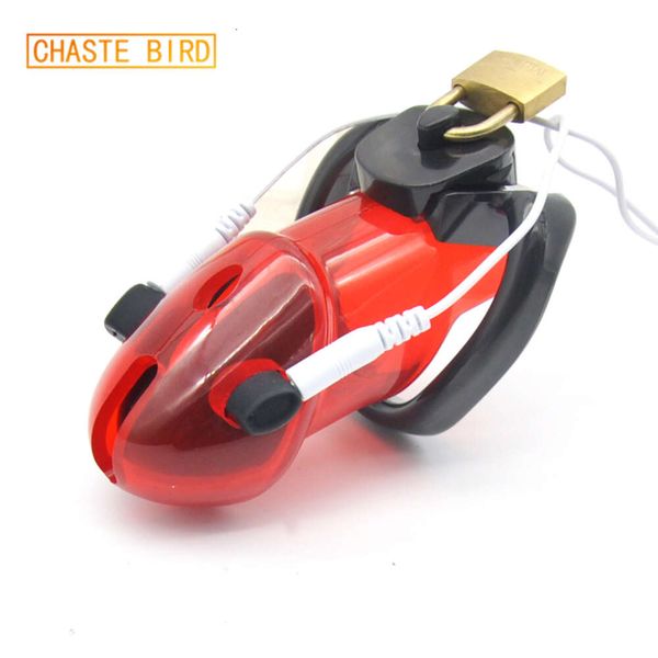 Nouveau Chaste Bird mâle Polycarbonate électro chasteté Cage dispositif verrouillage nouveauté 4 couleurs au choix A178