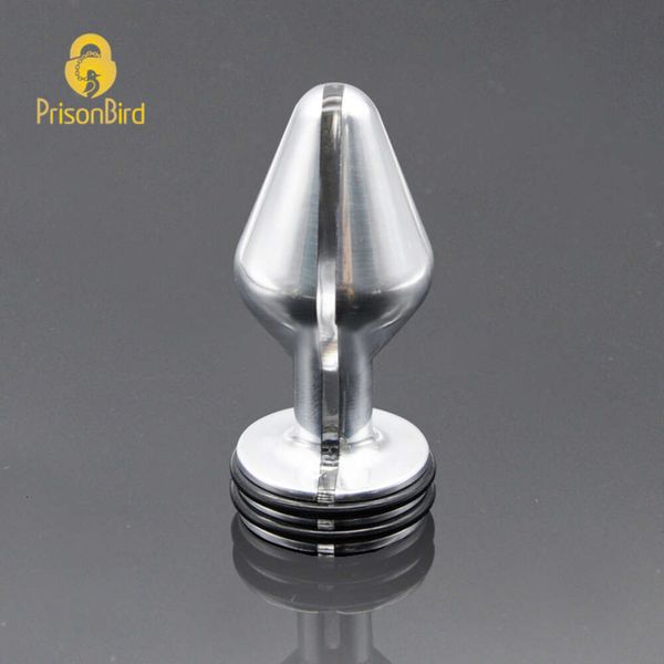 Nuevo PÁJARO Casto Nuevo Hombre Mujer Metal Acero inoxidable Electro Butt Plug Castidad Juguetes atractivos BDSM A349