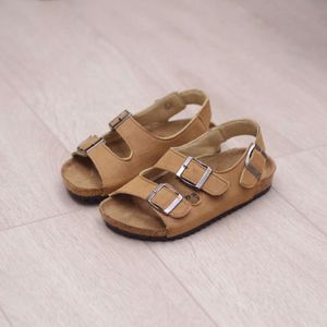 Nieuw kinderschoenen voor kinderen meisjes en jongens sandalen ademende flats schoenen zomer comfortabel kurk sandalen l2405