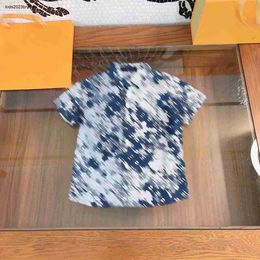 Nieuwe Kind Shirt Gradiënt camouflage afdrukken baby korte mouwen Maat 110-160 CM kids designer kleding meisjes jongens Blouses 24Feb20