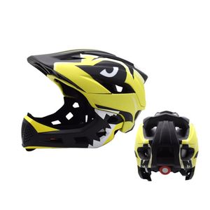 Nouveaux enfants balance vélo casque de moto équitation sports équipement de protection vélo coulissant casques intégraux motos monobloc accessor236K