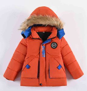 Nueva chaqueta acolchada de algodón para niños, chaqueta gruesa para niños, abrigo de felpa con capucha de invierno, ropa para niños para niños de 1 a 5 años J220718