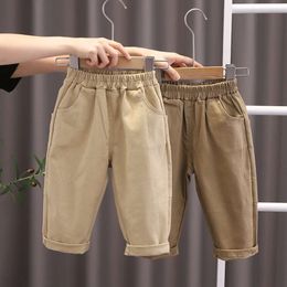 Nouveaux enfants Long Spring Automne Cloths Girls Strips Pantalon pour enfants Boys Bank Toddler Ribbed Legging Pantalon L2405