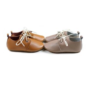 Nouveaux chaussures décontractées pour enfants en cuir véritable garçons chaussures d'école printemps automne mode bébé filles chaussures 210329