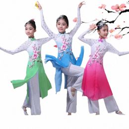 Costumes de danse classique pour enfants, nouveaux Costumes de fan de danse parapluie pour filles, danse ethnique élégante o5IE #