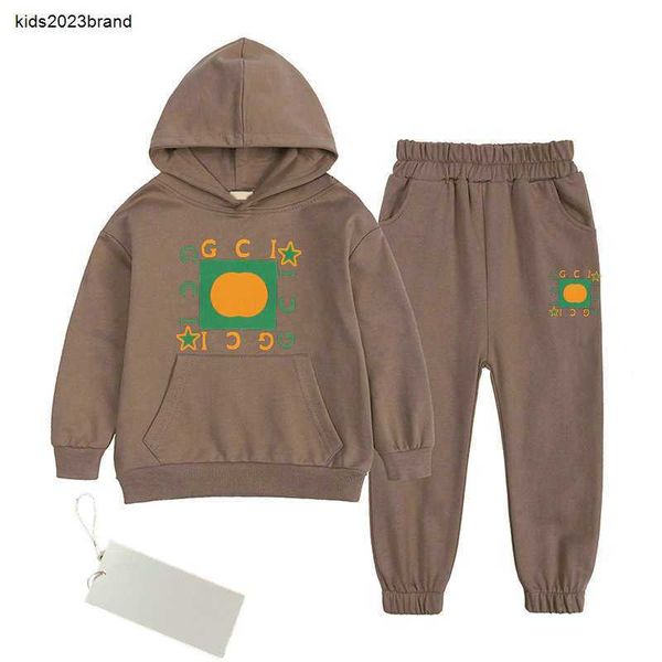 Nouveaux vêtements pour enfants ensembles à capuche pour bébé garçons filles vêtement en coton enfants sports de plein air pull pantalon ensembles de vêtements