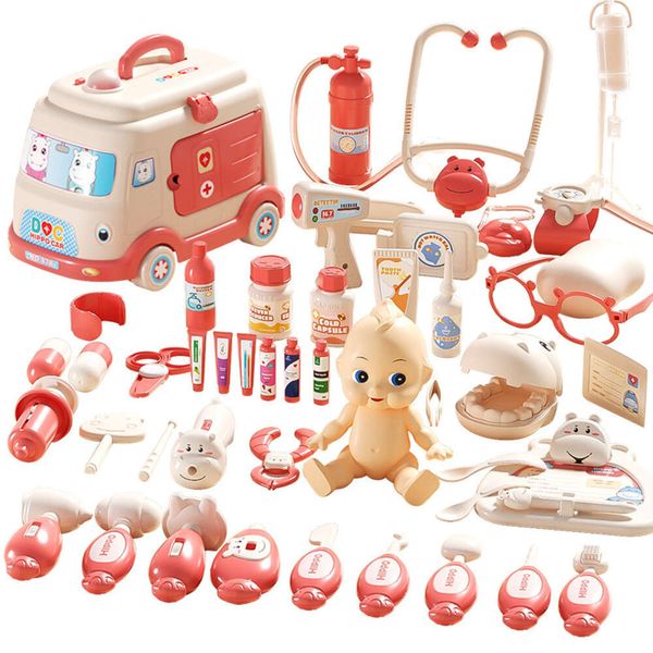 Nouveaux jouets de docteur pour enfants, maison de jeu pour voir les dents du docteur, petit ensemble de docteur, Simulation stéthoscope, jeu de rôle, brossage des dents