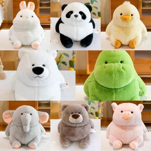 Nieuwe dikke Dwen -serie van kinderen Polar Bear Panda Doll Brown Bear Internet Celebrity Birthday Gift For Girls Toy Plush