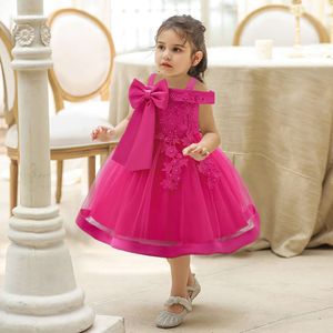 nieuwe kinderen eerste verjaardag jurk prinses jurk meisje gaas gezwollen rok pianoshow jurk