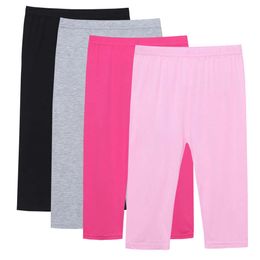 New Children's Summer Earging Leggings Girls Modal Quality Cotton Pantalon L2405