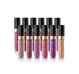 Nouvelle Chine Brand Huamianli Matte Liquid Lipstick 12Colors 5G Lip Gloss Surface de longueur de lèvres durable