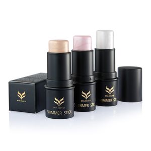 Nouvelle Chine Marque HUAMIANLI Shimmer Stick Bronzer Highlighter 3 couleurs 3.5g Concealer Stick Contour Nude 3D Face Makeup Haute qualité