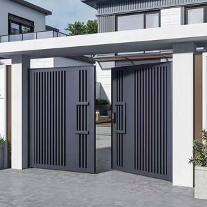 Nueva puerta artesanal de aluminio china, puerta de patio de aleación de aluminio, duradera, segura y antirrobo, venta directa de fábrica, hermosa y práctica