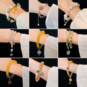 NOUVEAU chinois Bracelet de création de créneaux de perles de fleur de jade chinois, Bracelet Internet, bracelet à la mode à la mode