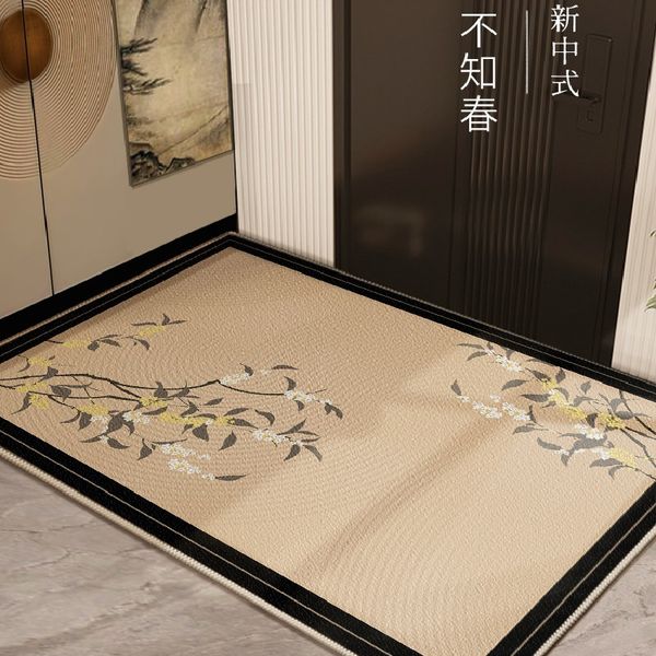 Nouveau Tapis de sol de porte de style chinois, tapis de pied de porte