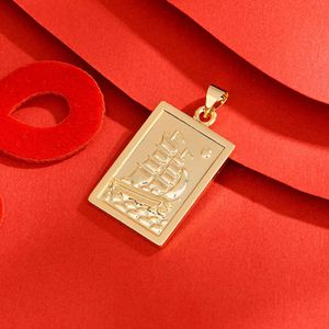 Nieuwe Chinese stijl Gouden Zodiac Dragon Pendant ketting voor kinderen