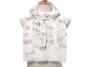 nouveau foulard imprimé oiseau de noël châles femmes long doux motif de neige de noël foulards enveloppants hijab 4 couleurs 3252374