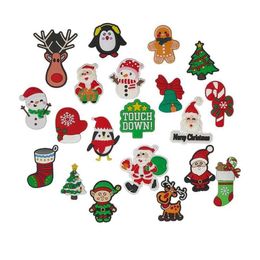 nieuwe Kerst Childrens cartoon gat schoen serie bloem schoen gesp PVC materiaal DIY accessoires 221102