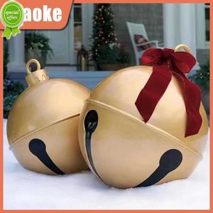 Nouvelles décorations de noël boules de noël ornements créatifs couleurs vives boule artisanat 60cm cadeaux étanches jouet gonflable durable