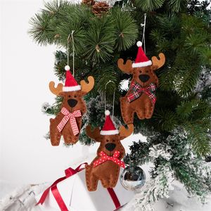 Nouveau Noël Elk Cadeaux Pendentif Arbre De Noël Décoration Pendentifs Mignon Belle Charme Joyeux Noël Cecorations VT1766