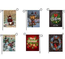 Nouvelle série de drapeaux de Noël Modèle de Noël Snowman Garden Flag Banner Flags 4732cm Christmas Party Supplies SS516512280608