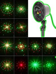 Nuova luce natalizia laser da giardino esterno 24 modelli Proiettore laser ghirlanda natalizia Luci natalizie impermeabili con telecomando con8739357