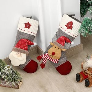 Nieuwe kerstsokken Geschenktas Decoratie Sock Kerstavond kerst-gift Kinderen Candy-Bag RRE14997