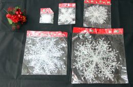 Nieuwe kerstboom Kunstmatig Katoen Sneeuwornament Wit XMAS Sneeuwvlok Charms Decoratie Ornamenten Applique Voor Boom Eenvoudig