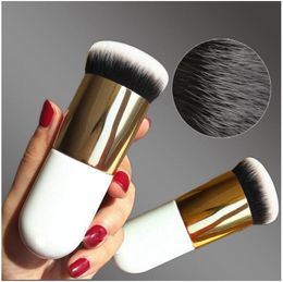 1 pc Chubby Pier Foundation Brush Plat Crème Pinceaux De Maquillage Professionnel Cosmétique Pinceau De Maquillage