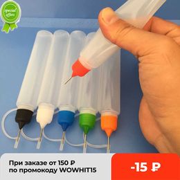 NIEUWE CHZIMADE 5PCS kleurrijke 30 ml navulbare squeezeerbare naaldflesje puntlijn diy polymeer klei gereedschap geschenken