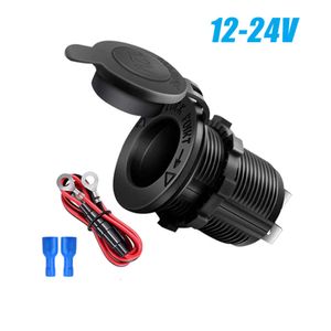 New Cigarette Lighter Socket Car Marine Motorcycle ATV RV Lighter Socket Power Outlet Socket Receptacle 12V-36V Waterproof Plug